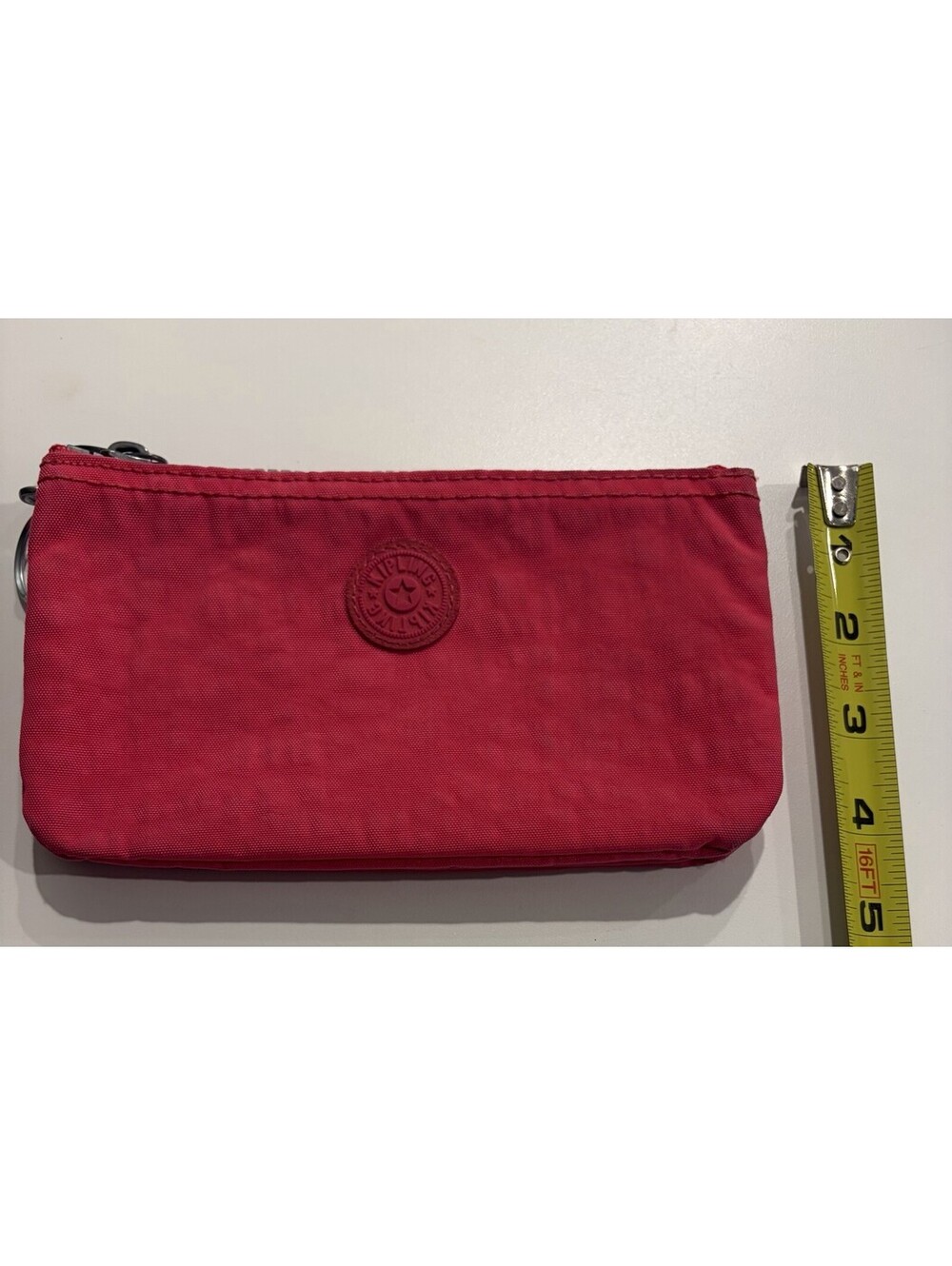 Kipling Fuchsia Pink Creativity Pouch Nylon Organization Travel Lightweight